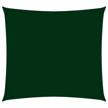 Sunshade Sail Oxford Fabric 4x4m Dark Green - Hipomarket