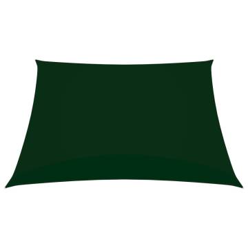 Sunshade Sail Oxford Fabric 4x4m Dark Green - Hipomarket