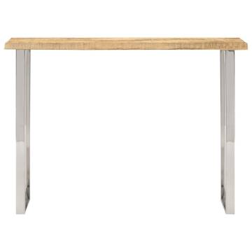 Live Edge Console Table - Solid Mango Wood | Hipo Market