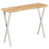 Console Table with Live Edge - Solid Wood Mango | Hipomarket