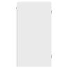 Elegant Wall Cabinet with Glass Doors - White 35x37x68.5 cm