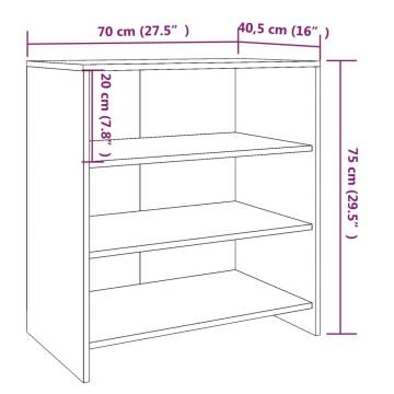 3 Piece Grey Sonoma Sideboard - Stylish & Practical Storage