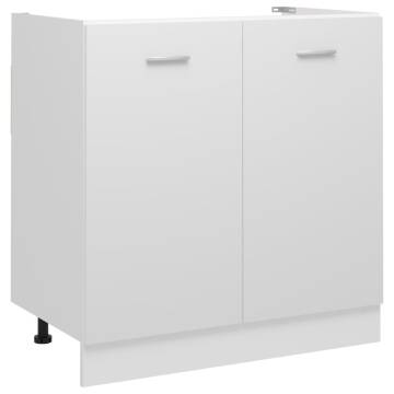 Sink Bottom Cabinet White 80x46x81.5 cm | Hipomarket UK