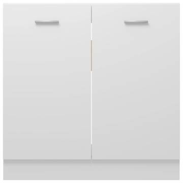 Sink Bottom Cabinet White 80x46x81.5 cm | Hipomarket UK