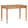 Garden Dining Table 120x65x80 cm - Solid Teak Wood