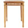 Garden Dining Table 120x65x80 cm - Solid Teak Wood