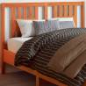 Headboard Wax Brown 140 cm Solid Wood Pine Colour wax brown Size 145.5 x 100 cm Quantity in Package 1 