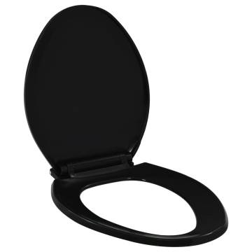 Soft-Close Toilet Seat - Quick Release Design - Black