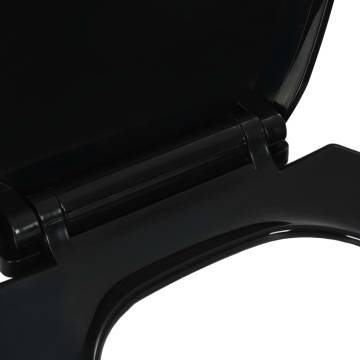 Soft-Close Toilet Seat - Quick Release Design - Black