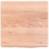 Light Brown Bathroom Countertop - Solid Oak Wood 40x40 cm