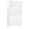 Stylish White Steel Wardrobe 90x50x180 cm - HipoMarket