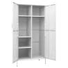 Stylish White Steel Wardrobe 90x50x180 cm - HipoMarket