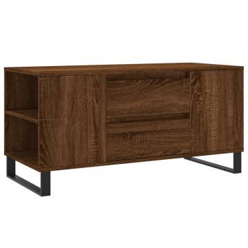 Stylish Brown Oak Coffee Table | 102x44.5x50 cm | Hipomarket