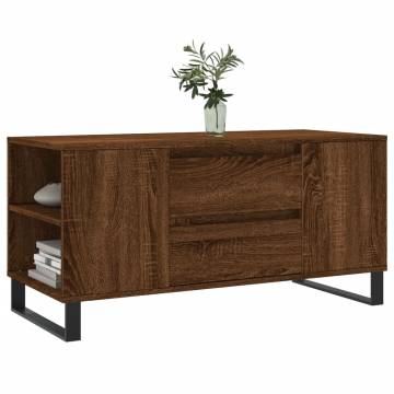 Stylish Brown Oak Coffee Table | 102x44.5x50 cm | Hipomarket