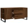 Stylish Brown Oak Coffee Table | 102x44.5x50 cm | Hipomarket