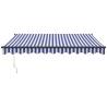 Retractable Awning Blue and White 3x2.5m - Stylish & Durable