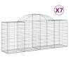 Arched Gabion Baskets 7 pcs | Durable Galvanised Iron Design