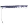 Retractable Awning Blue and White 3x2.5m - Stylish & Durable