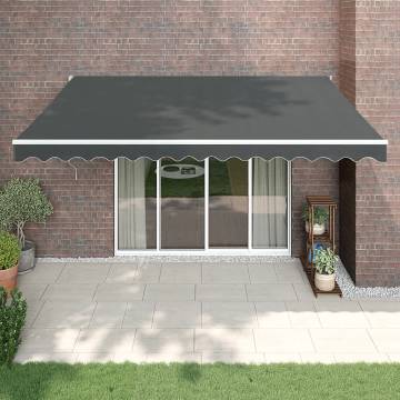 Retractable Awning 4x3m Anthracite | Durable & Stylish Patio Shade