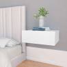 Floating Nightstands 2 pcs White 40x30x15cm Engineered Wood Colour white Quantity in Package 2 