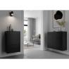 FMD Black Dresser with Drawer & Doors - Stylish Storage Solution