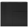 FMD Black Dresser with Drawer & Doors - Stylish Storage Solution