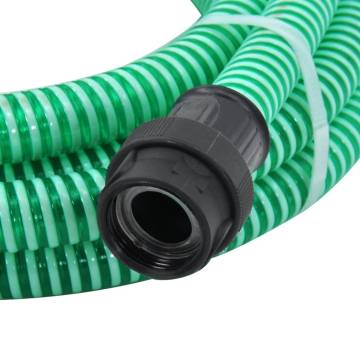 Suction Hose with PVC Connectors Green 1" 7 m - Durable & Efficient