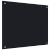 Kitchen Backsplash Black 70x60 cm Tempered Glass Colour black Size 70 x 60 cm Quantity in Package 1 