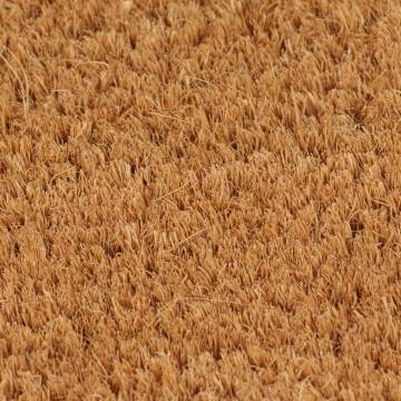 Natural Half Round Coir Door Mat 50x80 cm - Durable & Non-Slip