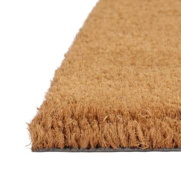 Natural Half Round Coir Door Mat 50x80 cm - Durable & Non-Slip