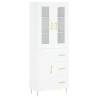 Stylish Highboard White 69.5x34x180 cm | HipoMarket