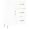 Stylish Highboard White 69.5x34x180 cm | HipoMarket