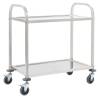 2-Tier Kitchen Trolley 95x45x83.5 cm Stainless Steel Size 95 x 45 x 83.5 cm (2 tiers) 