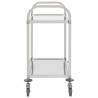 Stainless Steel 2-Tier Kitchen Trolley - Stylish & Functional