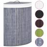 Bamboo Corner Laundry Basket Grey - 60L | Hipomarket