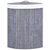 Bamboo Corner Laundry Basket Grey - 60L | Hipomarket