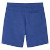 Kids' Blue Melange Drawstring Shorts - Age 9-10 | HipoMarket