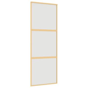 Sliding Door Gold 76x205 cm - Frosted ESG Glass & Aluminium