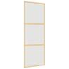 Sliding Door Gold 76x205 cm - Frosted ESG Glass & Aluminium