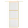 Sliding Door Gold 76x205 cm - Frosted ESG Glass & Aluminium