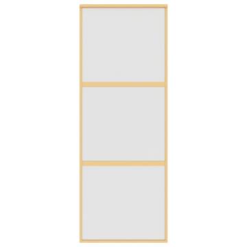 Sliding Door Gold 76x205 cm - Frosted ESG Glass & Aluminium