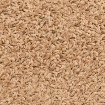 Carpet Stair Treads 15 pcs Beige 56x17x3 cm - Non-slip & Stylish