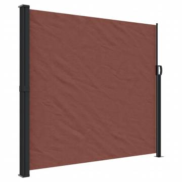 Retractable Side Awning Brown 180x600 cm | HipoMarket