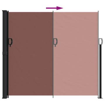 Retractable Side Awning Brown 180x600 cm | HipoMarket