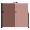 Retractable Side Awning Brown 180x600 cm | HipoMarket