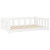 Dog Bed White 95.5x65.5 cm - Solid Wood Pine | HipoMarket