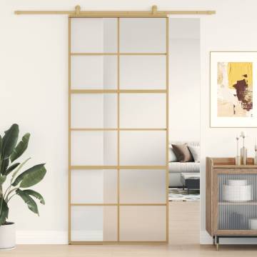 Sliding Door Gold 90x205 cm - Modern Frosted ESG Glass