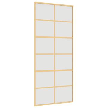 Sliding Door Gold 90x205 cm - Modern Frosted ESG Glass