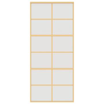 Sliding Door Gold 90x205 cm - Modern Frosted ESG Glass