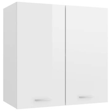 Hanging Cabinet High Gloss White 60x31x60 cm | Hipomarket